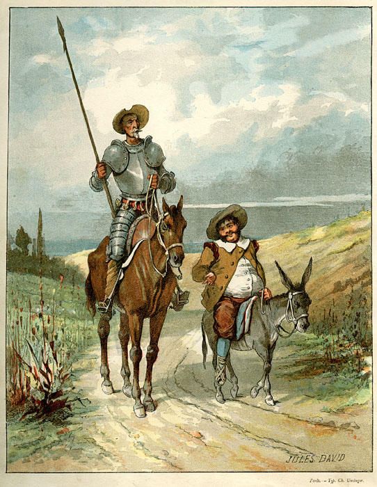 Portada de Don Quijote de la Mancha de Miguel de Cervantes