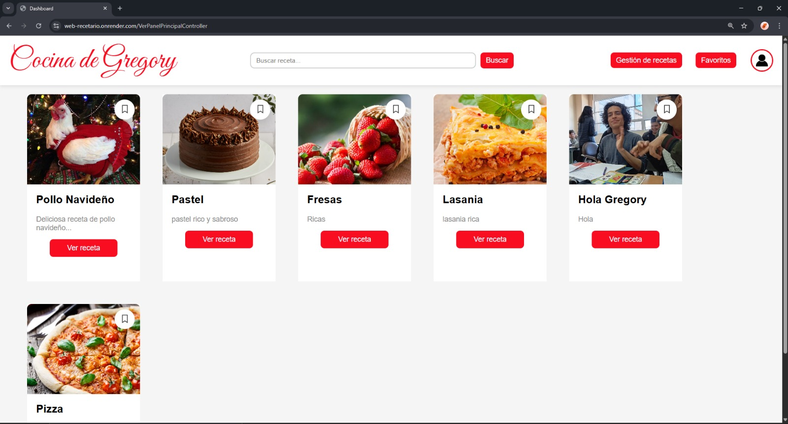 Recipe web system with Jakarta EE